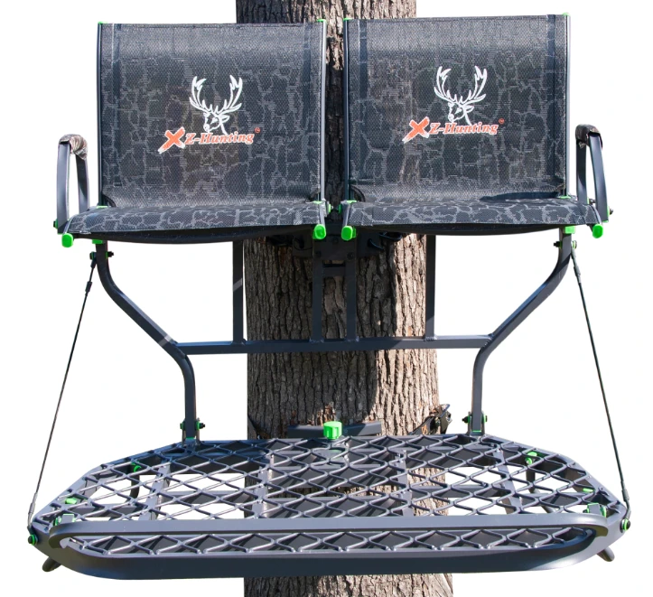 Double-Seat Aluminum Hang-On Treestand XZ-DOUBLE-A
