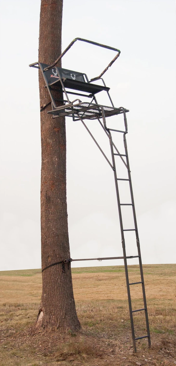 Double-Seat Ladder Treestand, Square Tube XZ1003-S