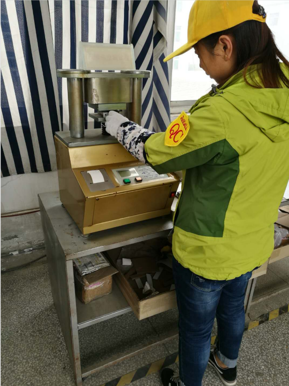 Incoming material inspection at the Jinkaili factory