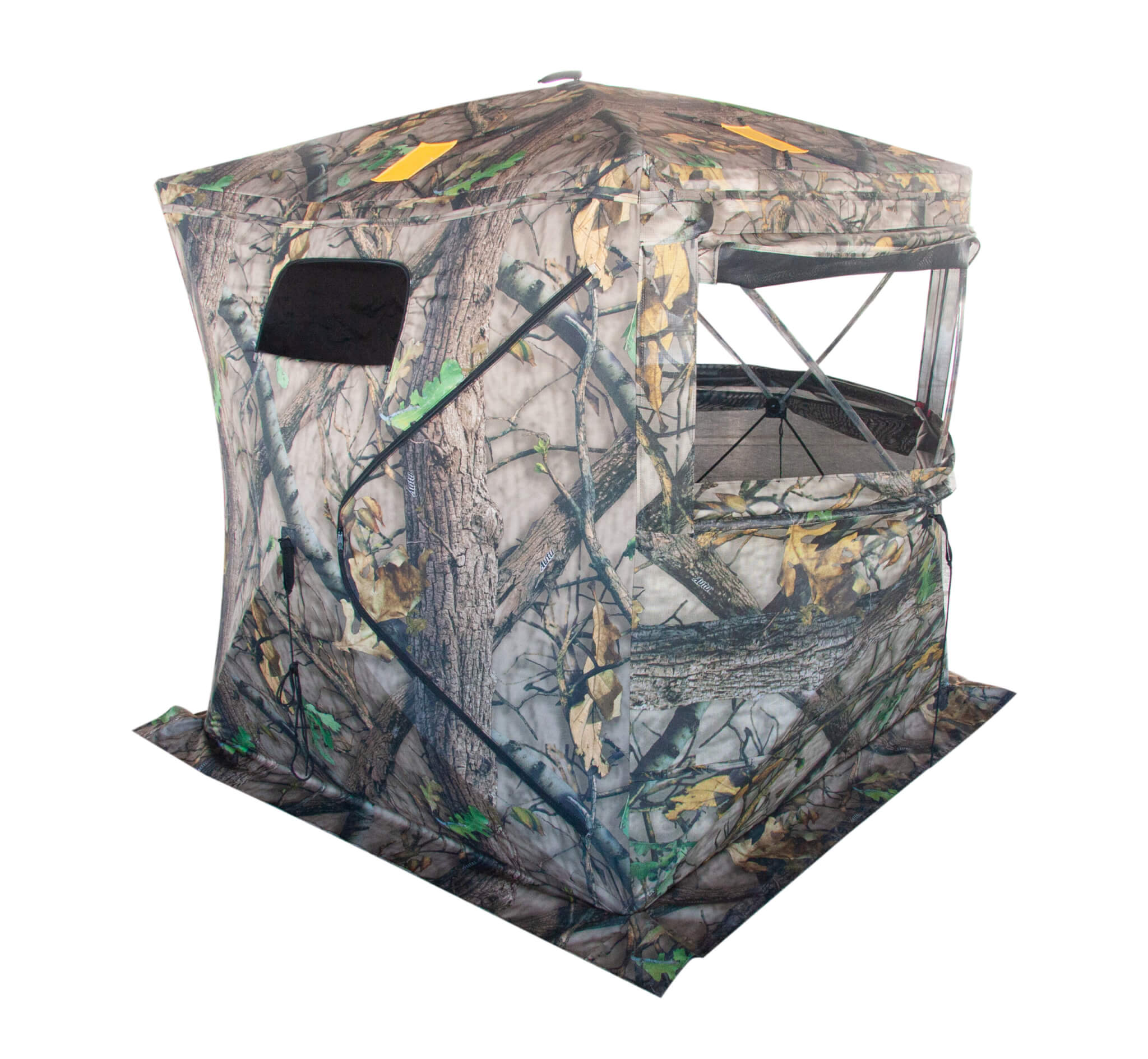 Complete ST2500 see-through hunting blind on a white background